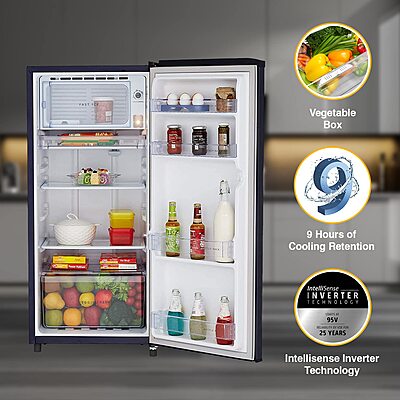 Whirlpool 184 L 4 Star Inverter Direct-Cool Single Door Refrigerator Whirlpool 184 L 4 Star Inverter Direct-Cool Single Door Refrigerator