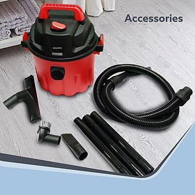 AGARO Rapid Vacuum Cleaner, 1000W, Wet & Dry 10L Tank Capacity, 16.5 kPa Suction Power