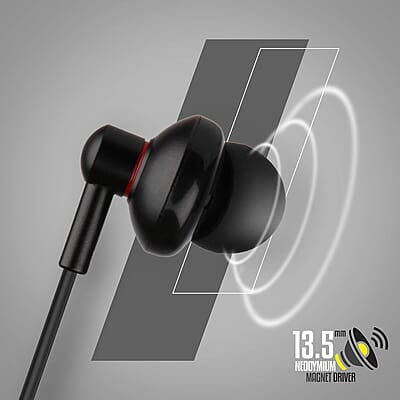 Zebronics Zeb-Buds 10 In Ear Wired Earphones with Mic, Metallic Design, L Shaped Connector, 13.5mm NdFeb Drivers Zebronics Zeb-Buds 10 In Ear Wired Earphones with Mic, Metallic Design, L Shaped Connector, 13.5mm NdFeb Drivers