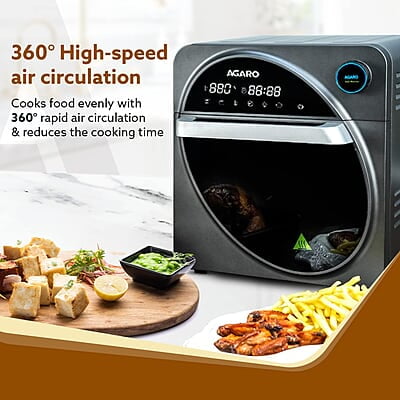 AGARO Royal Air Fryer For Home, 14.5L, Rotisserie Convection Oven, 1700W, Electric Oven AGARO Royal Air Fryer For Home, 14.5L, Rotisserie Convection Oven, 1700W, Electric Oven