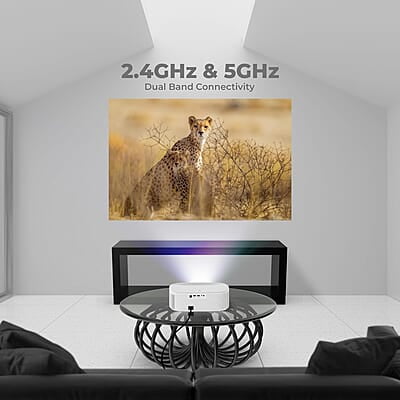 ZEBRONICS PIXAPLAY 28 1080P FHD, 508 cm Screen, Dolby, Smart Projector, 9000 Lumens, Auto Focus, Auto Keystone, HDMI (ARC), Miracast, Dual Band, 30,000 Hour Lamp Life ZEBRONICS PIXAPLAY 28 1080P FHD, 508 cm Screen, Dolby, Smart Projector, 9000 Lumens, Auto Focus, Auto Keystone, HDMI (ARC), Miracast, Dual Band, 30,000 Hour Lamp Life