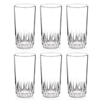 Treo by Milton Acme Cool Glass Tumbler Set of 6, 320 ml Each, Transparent | Dishwasher Safe | Serve Juices | Cold Drinks | Milkshake | Falooda | Water | Cocktails | Mixed Drinks Treo by Milton Acme Cool Glass Tumbler Set of 6, 320 ml Each, Transparent | Dishwasher Safe | Serve Juices | Cold Drinks | Milkshake | Falooda | Water | Cocktails | Mixed Drinks