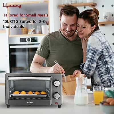 Lifelong OTG 10 Litre for Kitchen with Baking Tray - 800W Electric Oven Toaster Griller Lifelong OTG 10 Litre for Kitchen with Baking Tray - 800W Electric Oven Toaster Griller