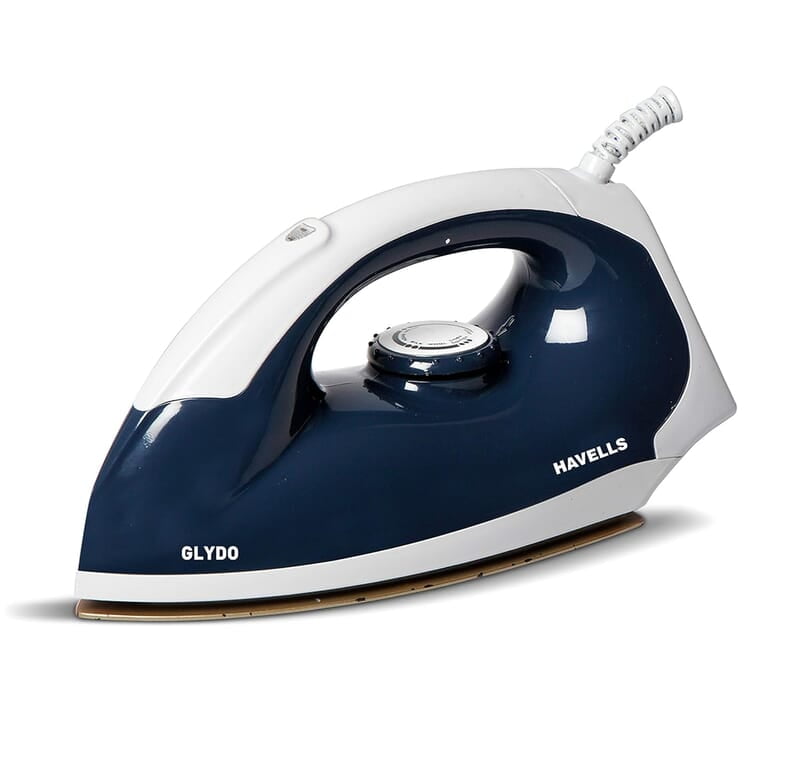 Havells Glydo 1000 watt Dry Iron With American Heritage Non Stick Sole Plate Havells Glydo 1000 watt Dry Iron With American Heritage Non Stick Sole Plate