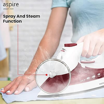 Havells ABS Aspire 1400 Watt Steam Iron Press With Precision Tip Sole Plate Havells ABS Aspire 1400 Watt Steam Iron Press With Precision Tip Sole Plate