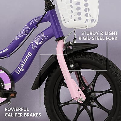 Lifelong Juniors Ride Cycle 14T with Training Wheel, Mudguard for Boys and Girls Lifelong Juniors Ride Cycle 14T with Training Wheel, Mudguard for Boys and Girls