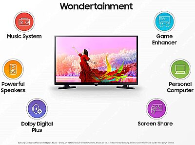 Samsung 80 cm (32 Inches) Wondertainment Series HD Ready LED Smart TV UA32T4340BKXXL Samsung 80 cm (32 Inches) Wondertainment Series HD Ready LED Smart TV UA32T4340BKXXL