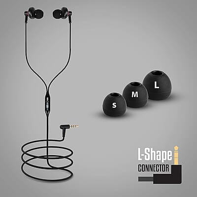 Zebronics Zeb-Buds 10 In Ear Wired Earphones with Mic, Metallic Design, L Shaped Connector, 13.5mm NdFeb Drivers Zebronics Zeb-Buds 10 In Ear Wired Earphones with Mic, Metallic Design, L Shaped Connector, 13.5mm NdFeb Drivers