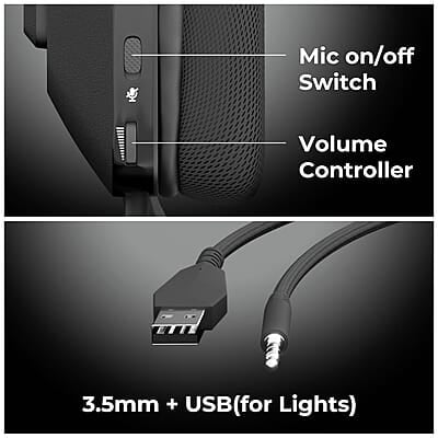 ZEBRONICS Havoc Premium Gaming Over Ear Headphone with Dolby Atmos Subscription, 50mm Neodymium Drivers, Extra Soft Ear Cushion, Suspension Headband,Braided Cable ZEBRONICS Havoc Premium Gaming Over Ear Headphone with Dolby Atmos Subscription, 50mm Neodymium Drivers, Extra Soft Ear Cushion, Suspension Headband,Braided Cable