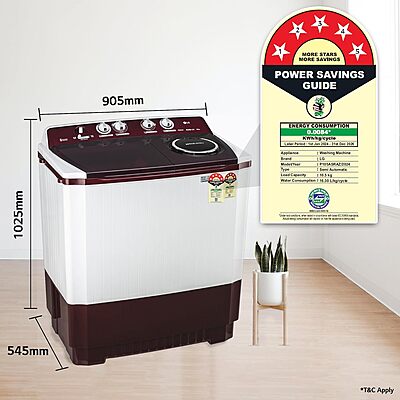 LG 10.5 kg 5 Star Wind jet dry Semi-Automatic Top Load Washing Machine LG 10.5 kg 5 Star Wind jet dry Semi-Automatic Top Load Washing Machine