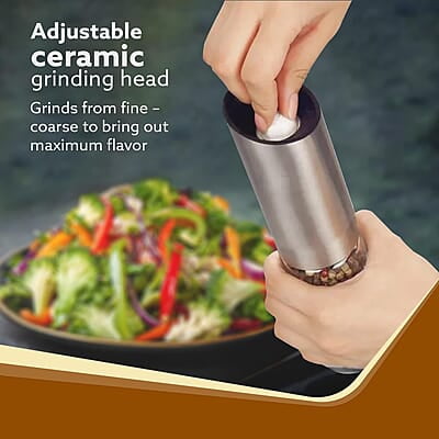 AGARO Gravity Salt & Pepper Automatic Grinder AGARO Gravity Salt & Pepper Automatic Grinder
