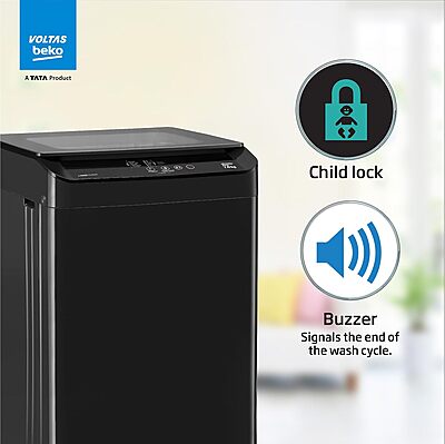 Voltas Beko, A TATA Product 7 kg 5 Star Eco Wash/Monsoon Dry Fully-Automatic Top-Load Washing Machine Voltas Beko, A TATA Product 7 kg 5 Star Eco Wash/Monsoon Dry Fully-Automatic Top-Load Washing Machine