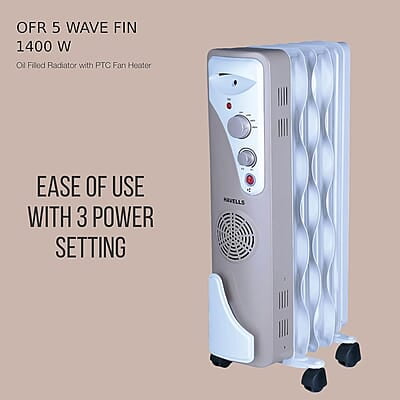 Havells OFR 5 Wave Fins with Fan 1400 watt