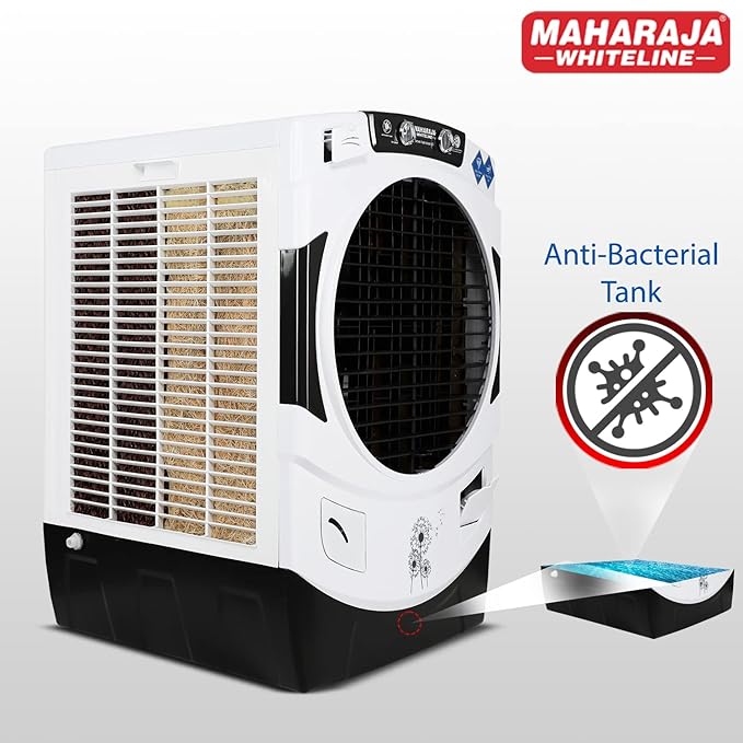 Maharaja Whiteline Bravo prime Desert Air Cooler with 65 Liter Large Tank Capacity, 165W Maharaja Whiteline Bravo prime Desert Air Cooler with 65 Liter Large Tank Capacity, 165W