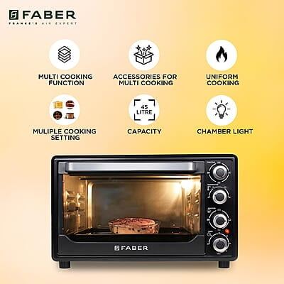 Faber FOTG BK 45 Liter (OVEN TOASTER GRILLER FOTG 45L,) Black, Medium Faber FOTG BK 45 Liter (OVEN TOASTER GRILLER FOTG 45L,) Black, Medium