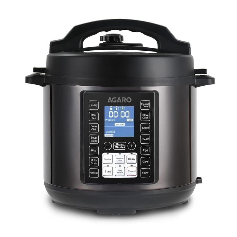 AGARO Imperial Electric Pressure Cooker, 6 litre, 14 Pre-Set multi Cooking Functions, Adjustable Pressure AGARO Imperial Electric Pressure Cooker, 6 litre, 14 Pre-Set multi Cooking Functions, Adjustable Pressure