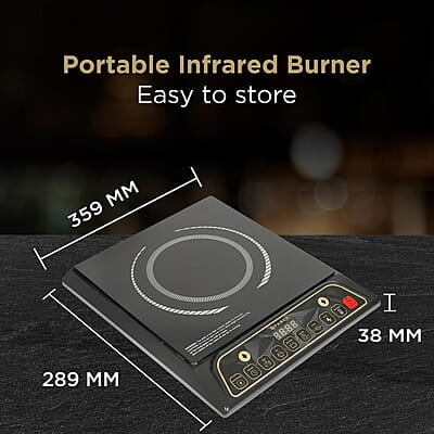 Faber Zion 1600W Induction Stove 5 Auto-Cook Functions, Auto Pan Detection, Preset Timer, Overheat Protection Faber Zion 1600W Induction Stove 5 Auto-Cook Functions, Auto Pan Detection, Preset Timer, Overheat Protection