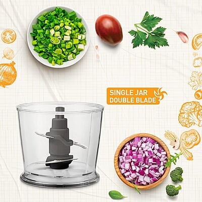 KENT Electric Chopper-B for Kitchen 250 Watt | Chop, Mince, Puree, Whisk, 400 ml Capacity | Stainless Steel Double Chopping Blades | Transparent Chopping Bowl | Anti-Skid | One Touch Operation | Black KENT Electric Chopper-B for Kitchen 250 Watt | Chop, Mince, Puree, Whisk, 400 ml Capacity | Stainless Steel Double Chopping Blades | Transparent Chopping Bowl | Anti-Skid | One Touch Operation | Black
