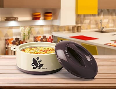 MILTON New Orchid 2000 Inner Steel Casserole, 2100 ml MILTON New Orchid 2000 Inner Steel Casserole, 2100 ml
