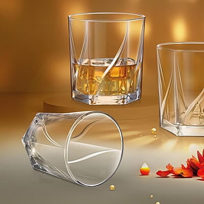 Treo by Milton Ignis On The Rocks Glass Tumbler,6 Pc Set,270 mlEach,Transparent Treo by Milton Ignis On The Rocks Glass Tumbler,6 Pc Set,270 mlEach,Transparent