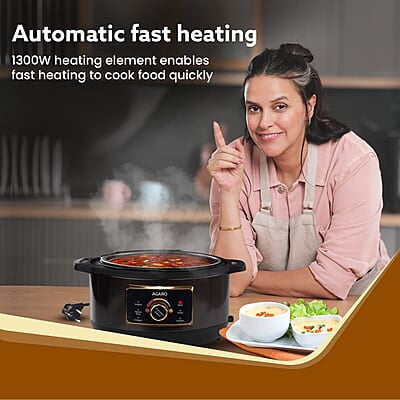 AGARO Royal Electric Pressure Cooker, 3 Liter Stainless Steel Inner Pot, 5 Preset Menu, Automatic Cooking AGARO Royal Electric Pressure Cooker, 3 Liter Stainless Steel Inner Pot, 5 Preset Menu, Automatic Cooking