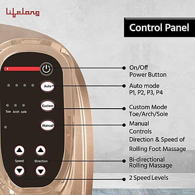Lifelong Foot Massager Machine for Pain Relief with Kneading function Lifelong Foot Massager Machine for Pain Relief with Kneading function