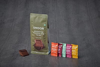 SMOOR Assorted Chocolate Thins Gift Box Premium Chocolate Gift Box Special Occasions Box of 20 (90g) SMOOR Assorted Chocolate Thins Gift Box Premium Chocolate Gift Box Special Occasions Box of 20 (90g)