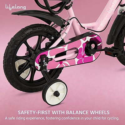 Lifelong Juniors Ride Cycle 14T with Training Wheel, Mudguard for Boys and Girls Lifelong Juniors Ride Cycle 14T with Training Wheel, Mudguard for Boys and Girls