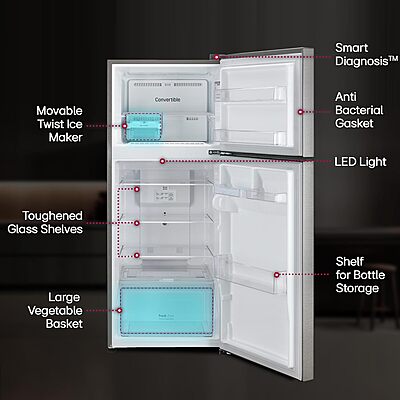 LG 240 L 3 Star Frost-Free Smart Inverter Double Door Refrigerator