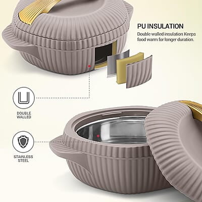 MILTON Oyster 1000 PU Insulated Casserole, 860 ml MILTON Oyster 1000 PU Insulated Casserole, 860 ml