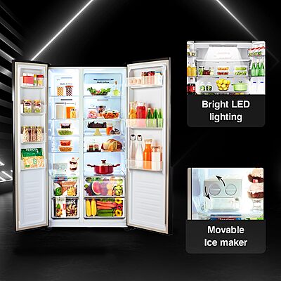 Godrej 564 L Multi Air Flow System, With Advanced Controls Frost Free Side-By-Side Refrigerator Godrej 564 L Multi Air Flow System, With Advanced Controls Frost Free Side-By-Side Refrigerator