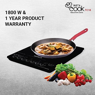Havells Induction Cooktop Tc 18 1800 Watt (Crystal Glass, Black)
