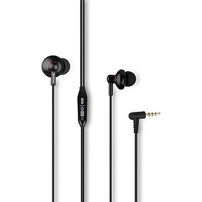 Zebronics Zeb-Buds 10 In Ear Wired Earphones with Mic, Metallic Design, L Shaped Connector, 13.5mm NdFeb Drivers Zebronics Zeb-Buds 10 In Ear Wired Earphones with Mic, Metallic Design, L Shaped Connector, 13.5mm NdFeb Drivers