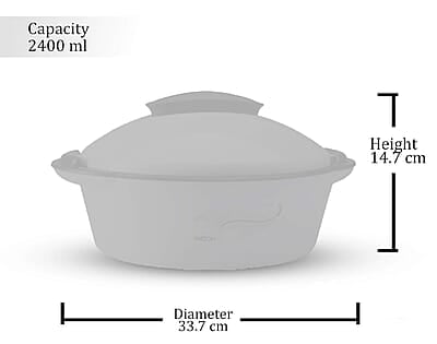 Milton Crisp 2500 Insulated Inner Steel Casserole, 2.4 Litres Milton Crisp 2500 Insulated Inner Steel Casserole, 2.4 Litres