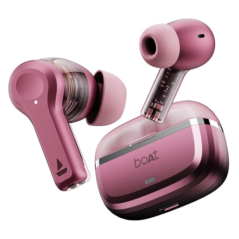 boAt Nirvana Space Truly Wireless in-Ear w/ 360º Spatial Audio, ANC Up to 32dB, 100hrs Playback, 4 Mics with AI-ENx™, Adaptive EQ, in-Ear Detection, DLC Drivers & Fast Pair boAt Nirvana Space Truly Wireless in-Ear w/ 360º Spatial Audio, ANC Up to 32dB, 100hrs Playback, 4 Mics with AI-ENx™, Adaptive EQ, in-Ear Detection, DLC Drivers & Fast Pair