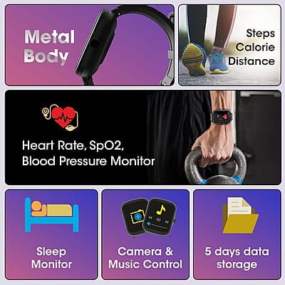 Zebronics DRIP Smart Watch with Bluetooth Calling, 4.3cm (1.69"), 10 built-in & 100+ Watch Faces, 100+ Sport Modes, 4 built-in Games, Voice Assistant, 8 Menu UI, Fitness Health & Sleep Tracker Zebronics DRIP Smart Watch with Bluetooth Calling, 4.3cm (1.69"), 10 built-in & 100+ Watch Faces, 100+ Sport Modes, 4 built-in Games, Voice Assistant, 8 Menu UI, Fitness Health & Sleep Tracker