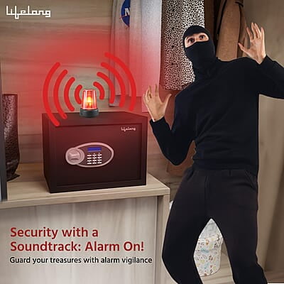 Lifelong Locker For Home&Office 34L-Digital Safe Locker Anti-Theft Alarm Electronic Keypad Lifelong Locker For Home&Office 34L-Digital Safe Locker Anti-Theft Alarm Electronic Keypad