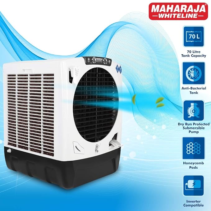Maharaja White line Super Grand 70 Plus Honeycomb Desert Air Cooler with Anti-Bacterial Water Tank Maharaja White line Super Grand 70 Plus Honeycomb Desert Air Cooler with Anti-Bacterial Water Tank