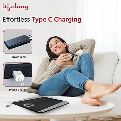 Lifelong EMS Foot Massager- Electric Foot Massager Machine for Pain Relief - 8 Modes, 19 Intensity Levels - Rechargeable, Wireless, Portable Lifelong EMS Foot Massager- Electric Foot Massager Machine for Pain Relief - 8 Modes, 19 Intensity Levels - Rechargeable, Wireless, Portable