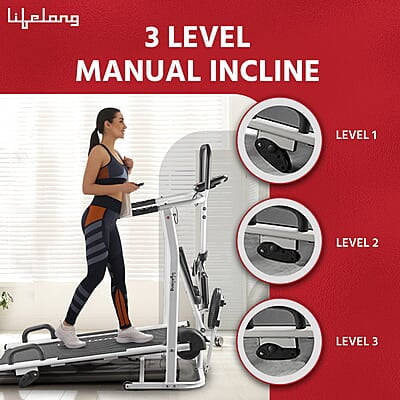 Lifelong LLTM144 Manual Multifunction 4 in 1 Treadmill (Jogger, Twister, Stepper and Push-up bar) Lifelong LLTM144 Manual Multifunction 4 in 1 Treadmill (Jogger, Twister, Stepper and Push-up bar)