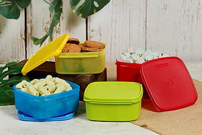 Varmora V Fresh 650 ml Set of 7 FDA Approved BPA-Free Fun Colors Fresh and Hygienic Food Storage Container Varmora V Fresh 650 ml Set of 7 FDA Approved BPA-Free Fun Colors Fresh and Hygienic Food Storage Container