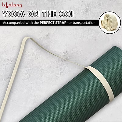 Lifelong Yoga mat for Women & Men EVA Material 4mm Anti-Slip Yoga Mat for Gym Workout