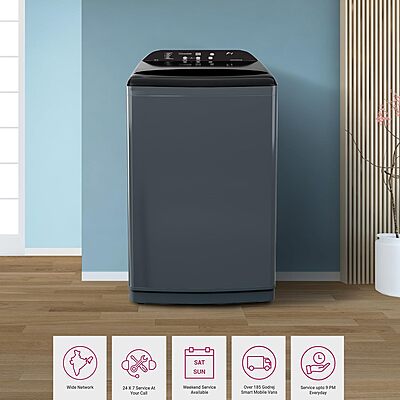 Godrej 8 Kg 5 Star Zero Pressure Technology With Steel Drum Fully-Automatic Top Load Washing Machine Godrej 8 Kg 5 Star Zero Pressure Technology With Steel Drum Fully-Automatic Top Load Washing Machine
