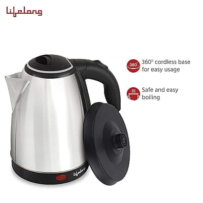 Lifelong LLEK15 Electric Kettle 1.5L with Stainless Steel Body, Easy and Fast Boiling Lifelong LLEK15 Electric Kettle 1.5L with Stainless Steel Body, Easy and Fast Boiling