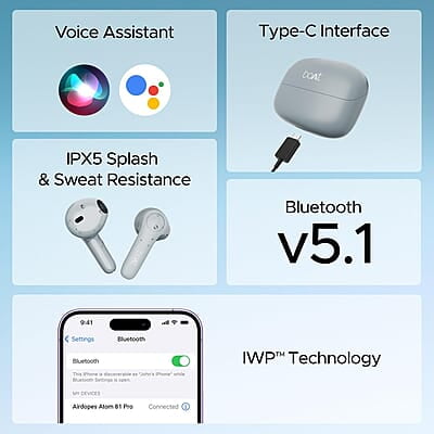 boAt Airdopes Atom 81 Pro Truly Wireless in Ear Ear Buds W/100Hrs of Playtime, 4 Mics with Enx, Beast Mode with 50Ms Low Latency, 13Mm Drivers, Iwp Tech, ASAP Charge boAt Airdopes Atom 81 Pro Truly Wireless in Ear Ear Buds W/100Hrs of Playtime, 4 Mics with Enx, Beast Mode with 50Ms Low Latency, 13Mm Drivers, Iwp Tech, ASAP Charge