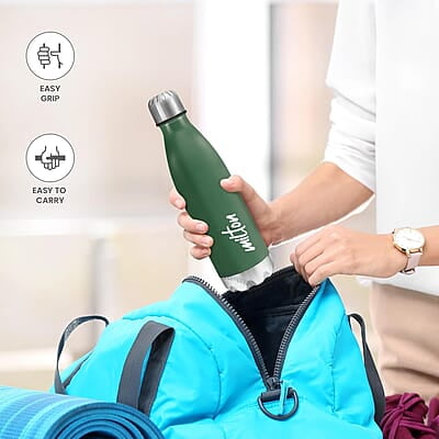 MILTON Shine 800 Stainless Steel Water Bottle, 700 ml Single walled Leak Proof MILTON Shine 800 Stainless Steel Water Bottle, 700 ml Single walled Leak Proof