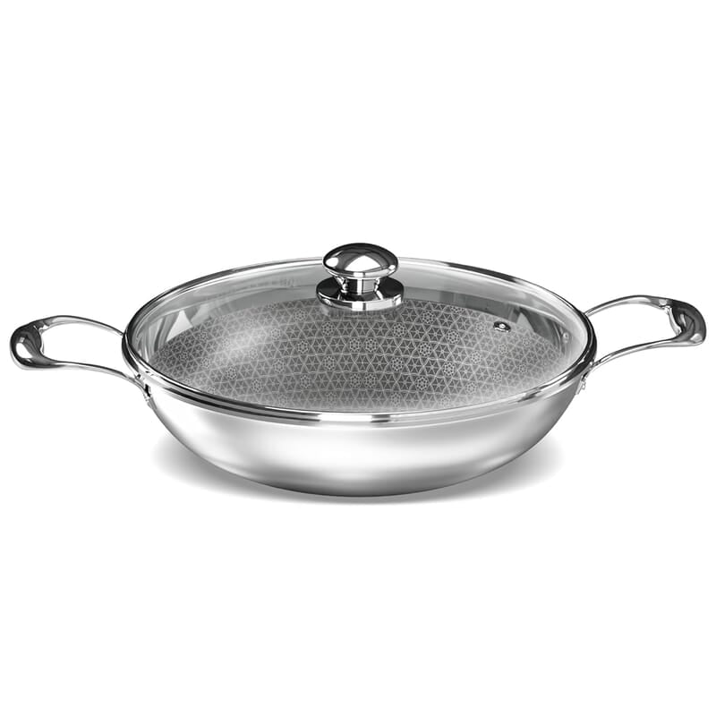 Preethi Diva Collection Triply Stainless Steel Kadai with API Technology, 28 cm, Gas & Induction Preethi Diva Collection Triply Stainless Steel Kadai with API Technology, 28 cm, Gas & Induction