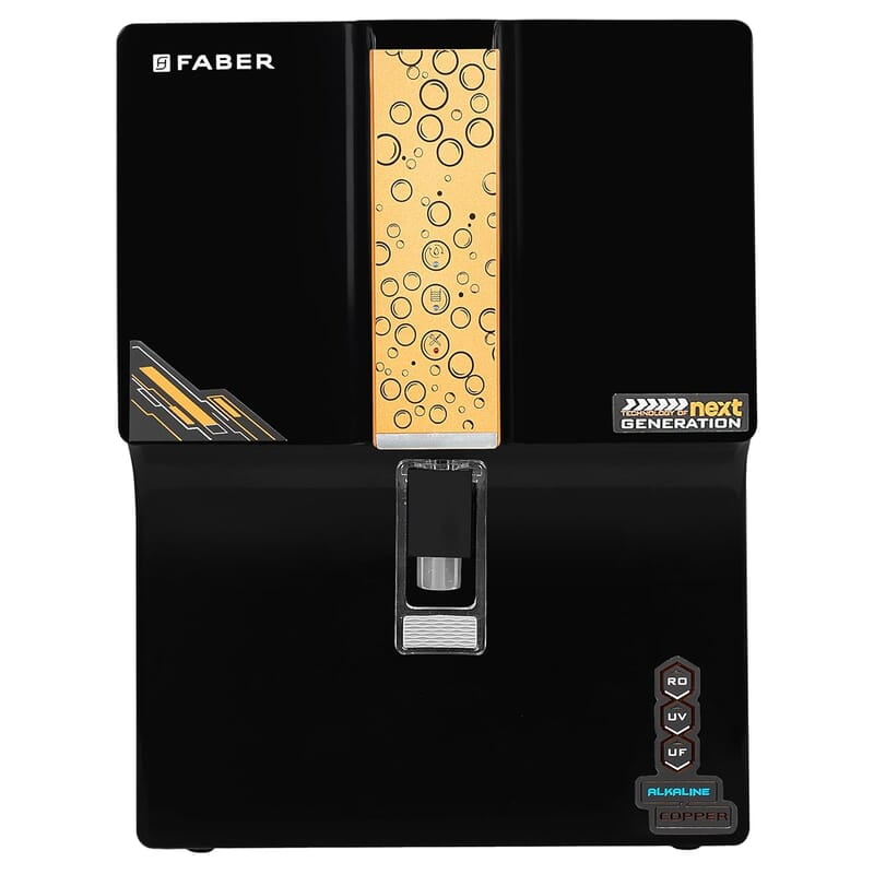 Faber Copper Guard (RO+UV+UF+Alkaline+Copper) 7L Storage 9 Stage Filtration Pre & Post Carbon Upto 2500 TDS Faber Copper Guard (RO+UV+UF+Alkaline+Copper) 7L Storage 9 Stage Filtration Pre & Post Carbon Upto 2500 TDS