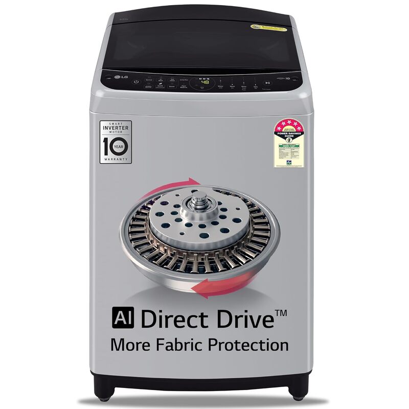 LG 9 Kg 5 Star Inverter Fully-Automatic Top Load Washing Machine