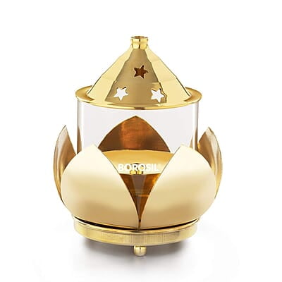 Borosil Subh Brass Diya, Medium